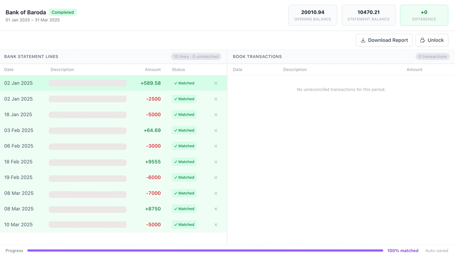 Bank Reconciliation